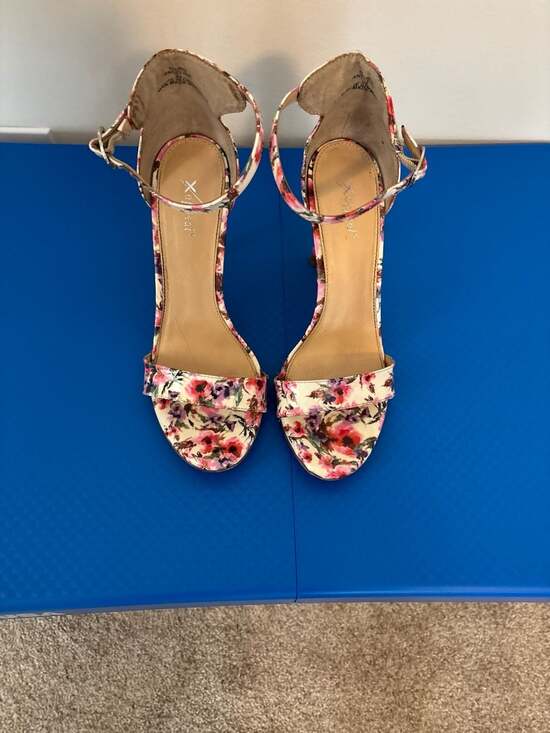 Xappeal Shoes - Xappeal Angelina Floral Ankle Strap Heeled Sandals Size 9.5